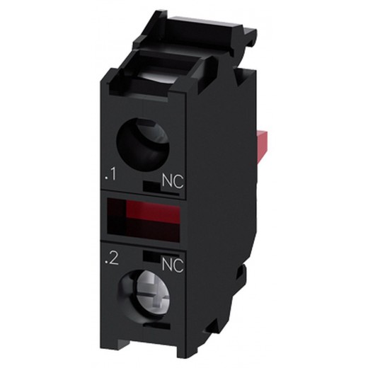 3SU1400-1AA10-1CA0 - Contact module with 1 contact element, 1 NC, screw terminal, for front plate mounting, Minimum order quantity 5 or a multiple of this
