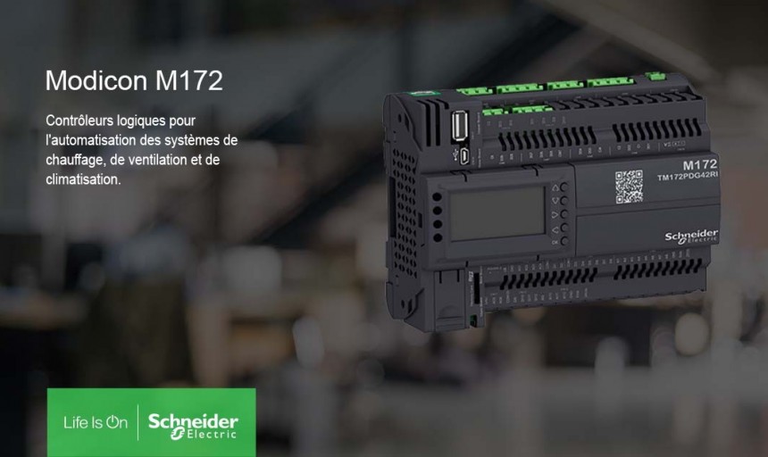 Schneider Electric a localisé la production des contrôleurs logiques Modicon M172