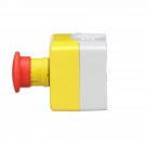 XALK178 - Station de commande, Harmony XALD, XALK, plastique, couvercle jaune, 1 bouton coup de poing rouge 40mm, tourner pour débloquer, 1NC - Schneider Electric - 2