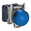 XB4BVB6EX - Voyant complet Harmony XB4, rond ˜22 mm, IP65, bleu, LED intégrée, 24 V, cosses, ATEX - Schneider Electric - 0
