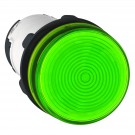 XB7EV73P - Voyant Harmony XB7, rond ˜22 mm, vert, lampe BA 9 s, 230 V, bornes à vis-étrier - Schneider Electric - 0