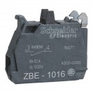 ZBE1016 - Harmony XB4, Bloc de contact simple, alliage d'argent, flashé or, borne à vis-étrier, 1 NO - Schneider Electric - 0