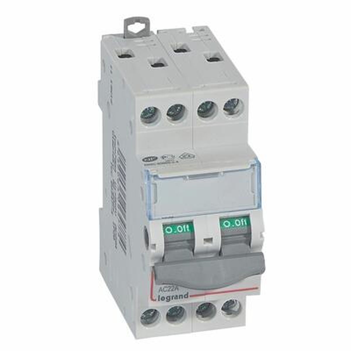 406477 - Interrupteur-sectionneur DX³-IS - 4P 400 V~ - 20 A - 2 modules - Réf : 406477 - Legrand - 0